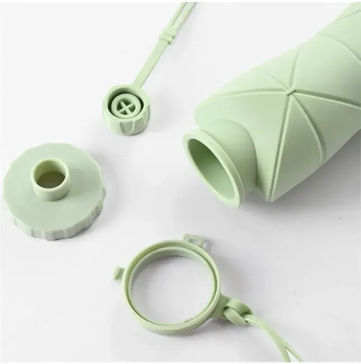 Collapsible Silicone Folding Water Bottle (600 ml)